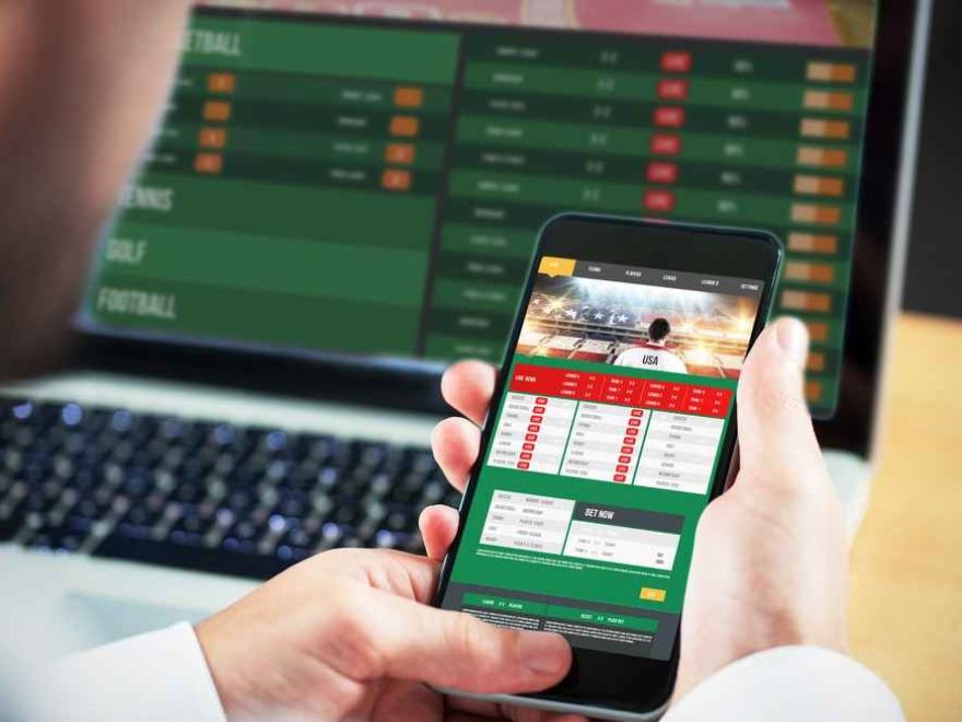 Sportwette auf Smartphone